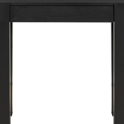 47" Black Wood Console Table With USB And Drawer HomeRoots