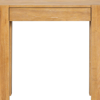 47" Black Wood Console Table With USB And Drawer HomeRoots