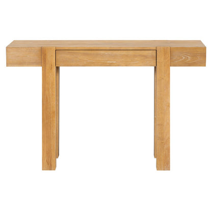 47" Black Wood Console Table With USB And Drawer HomeRoots