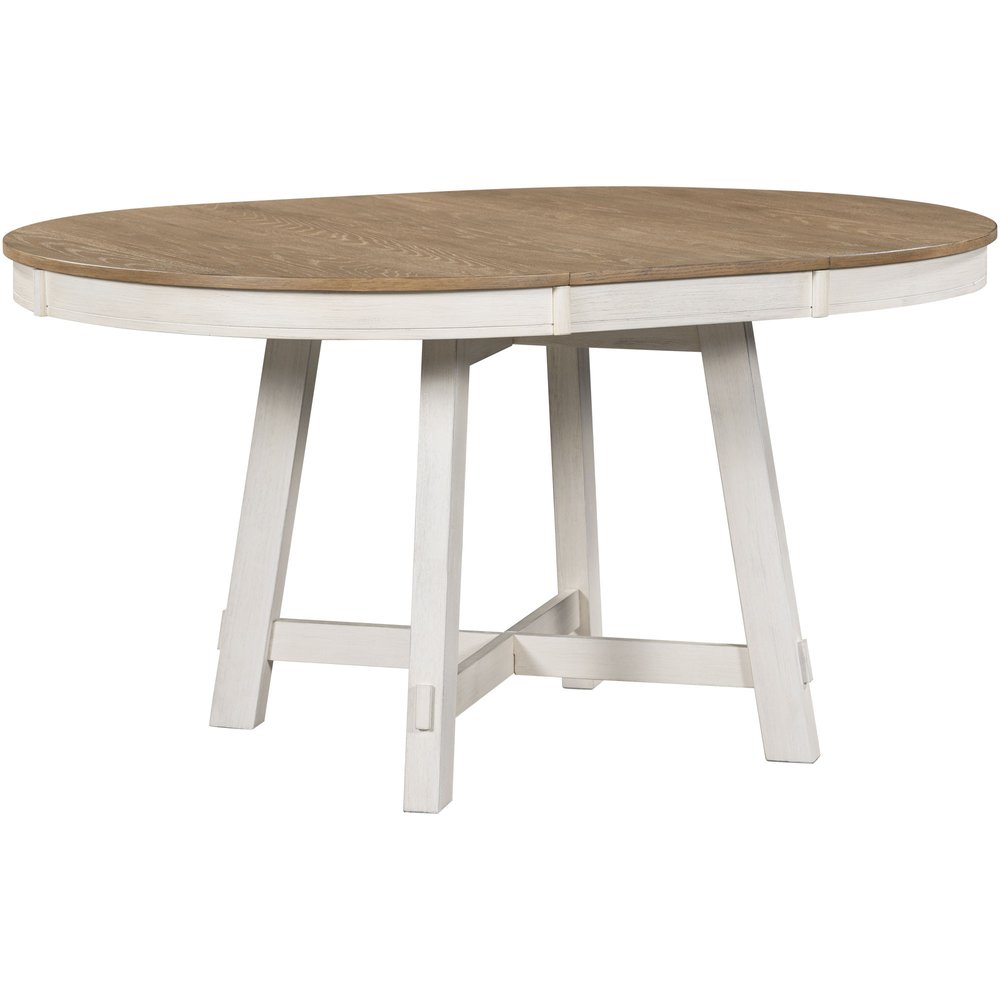 58" Espresso Wood Removable Leaf Oval Extendable Dining Table HomeRoots