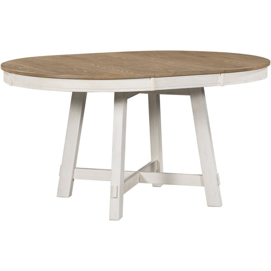 58" Espresso Wood Removable Leaf Oval Extendable Dining Table