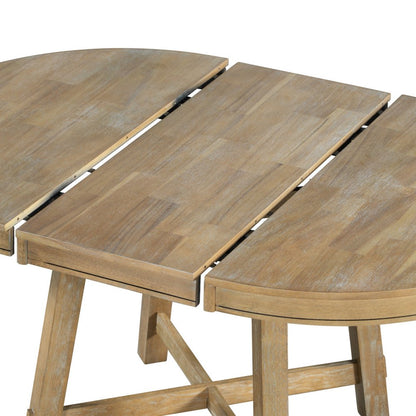 58" Espresso Wood Removable Leaf Oval Extendable Dining Table HomeRoots
