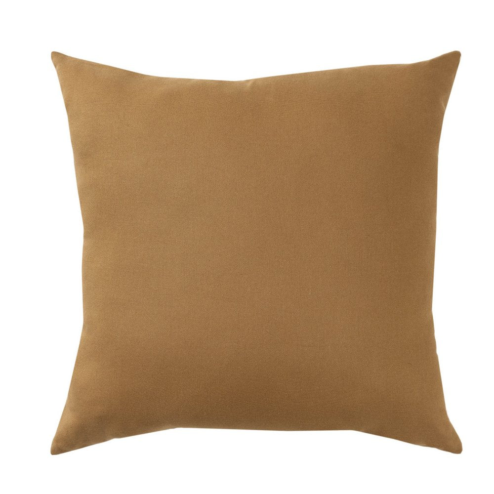 20" Almond And Beige Patchwork Cotton Throw Pillow Cover — view 4