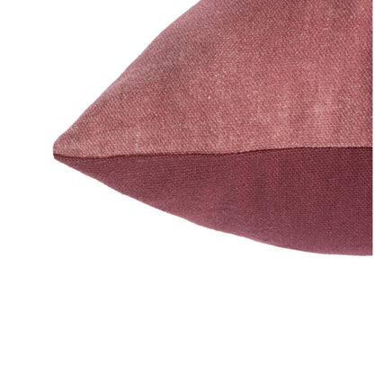 20" Maroon And Red Patchwork Cotton Throw Pillow Cover