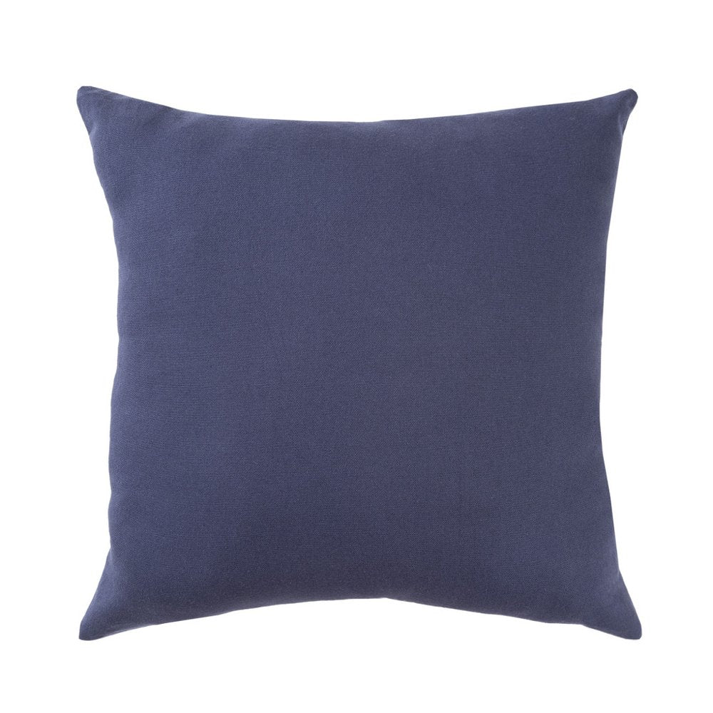 20" Indigo And Blue Patchwork Cotton Throw Pillow Cover