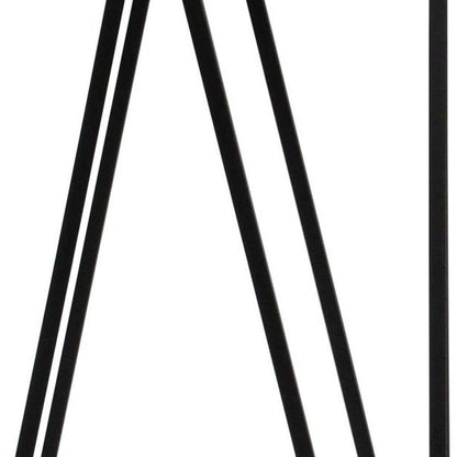 Set of Two Silver and Black Mirrored Glass and Steel Square Frame Nested Tables