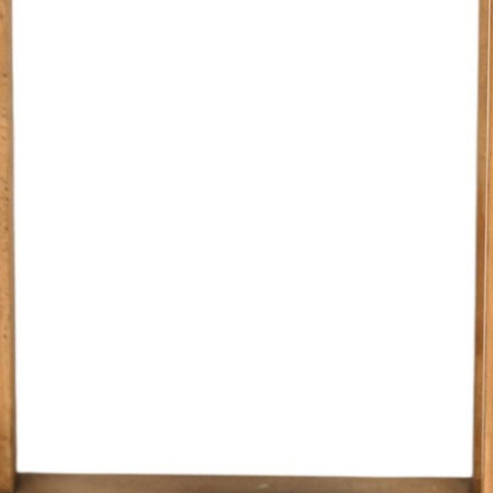 Set of Two Black and Brown Distressed Marble and Solid Wood Square Frame Nested Tables — view 10