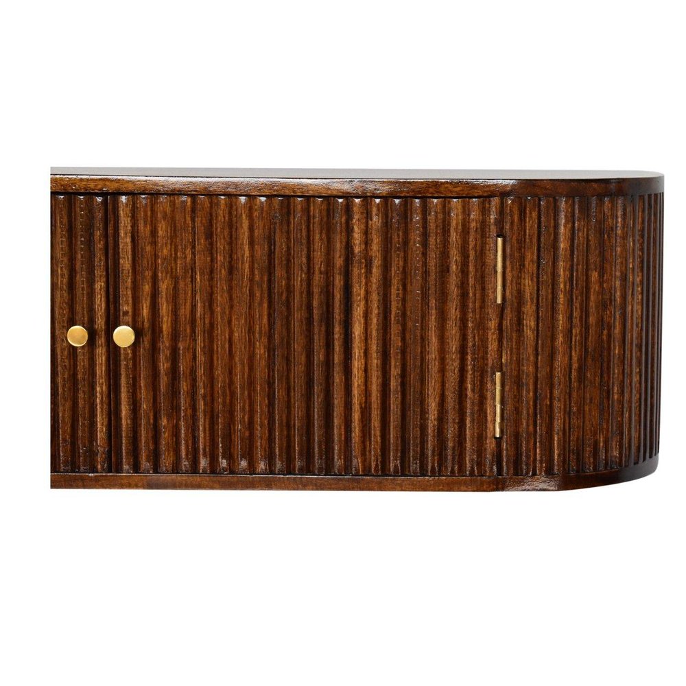 43" Chestnut Solid Wood Floating Wall Mount Console Table — view 5