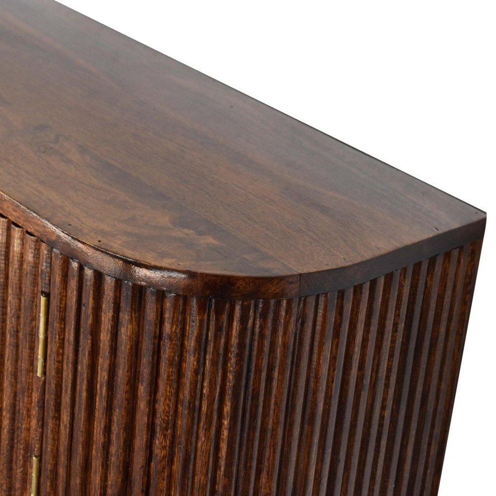 43" Chestnut Solid Wood Floating Wall Mount Console Table — view 6