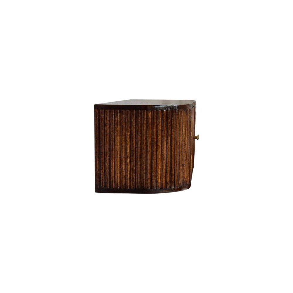 43" Chestnut Solid Wood Floating Wall Mount Console Table — view 9