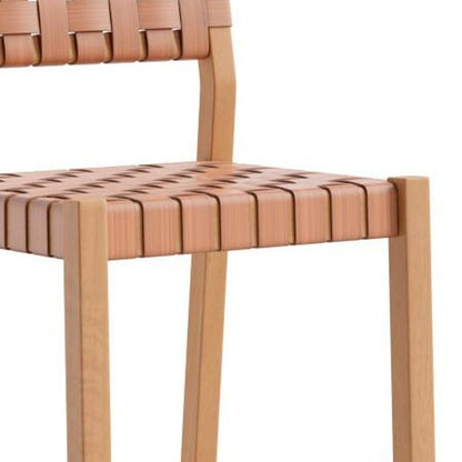 30" Brown Solid Wood Low Back Outdoor Bar Height Chair HomeRoots