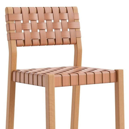 30" Brown Solid Wood Low Back Outdoor Bar Height Chair HomeRoots