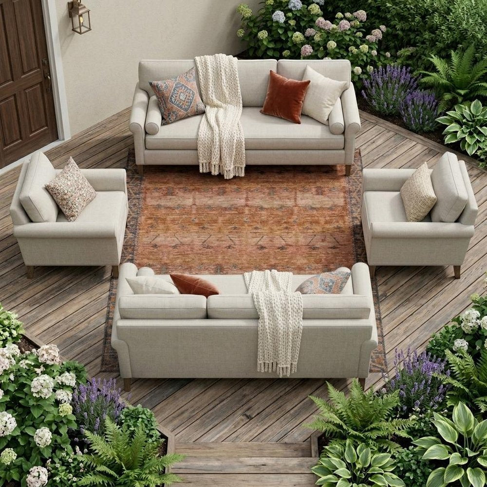 10' X 14' Orange And Rust Tribal Washable Indoor Outdoor Area Rug HomeRoots