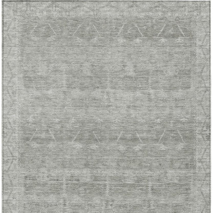 3' X 5' Taupe And Brown Tribal Washable Indoor Outdoor Area Rug HomeRoots