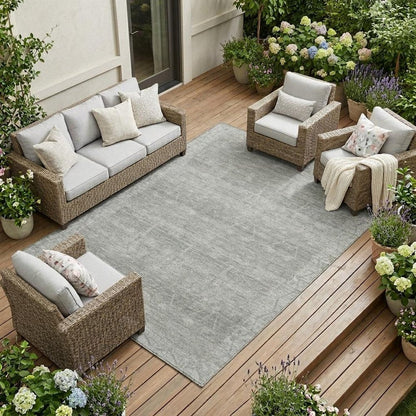 8' X 10' Taupe And Brown Tribal Washable Indoor Outdoor Area Rug HomeRoots