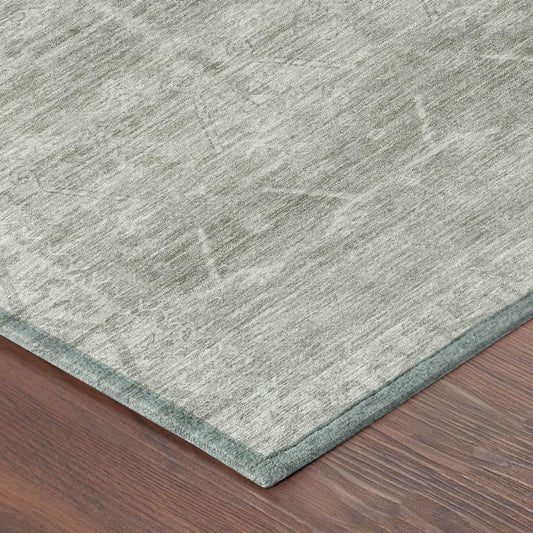 8' X 10' Taupe And Brown Tribal Washable Indoor Outdoor Area Rug