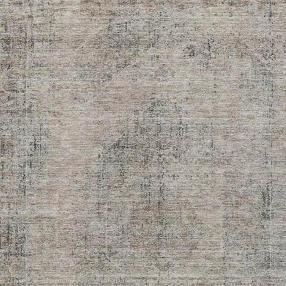 5' X 8' Beige And Brown Oriental Washable Indoor Outdoor Area Rug HomeRoots