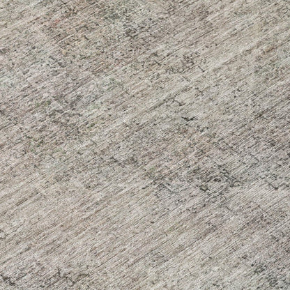 8' X 10' Beige And Brown Oriental Washable Indoor Outdoor Area Rug HomeRoots