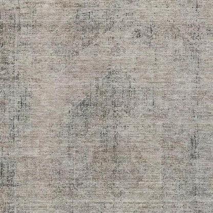 9' X 12' Beige And Brown Oriental Washable Indoor Outdoor Area Rug HomeRoots