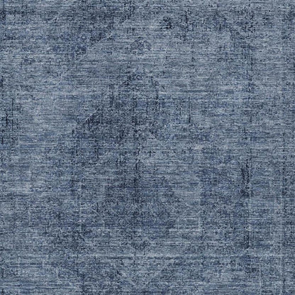 3' X 5' Denim Blue And Blue Oriental Washable Indoor Outdoor Area Rug HomeRoots