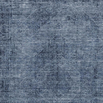 8' X 10' Denim Blue And Blue Oriental Washable Indoor Outdoor Area Rug HomeRoots