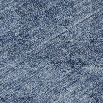 8' X 10' Denim Blue And Blue Oriental Washable Indoor Outdoor Area Rug HomeRoots