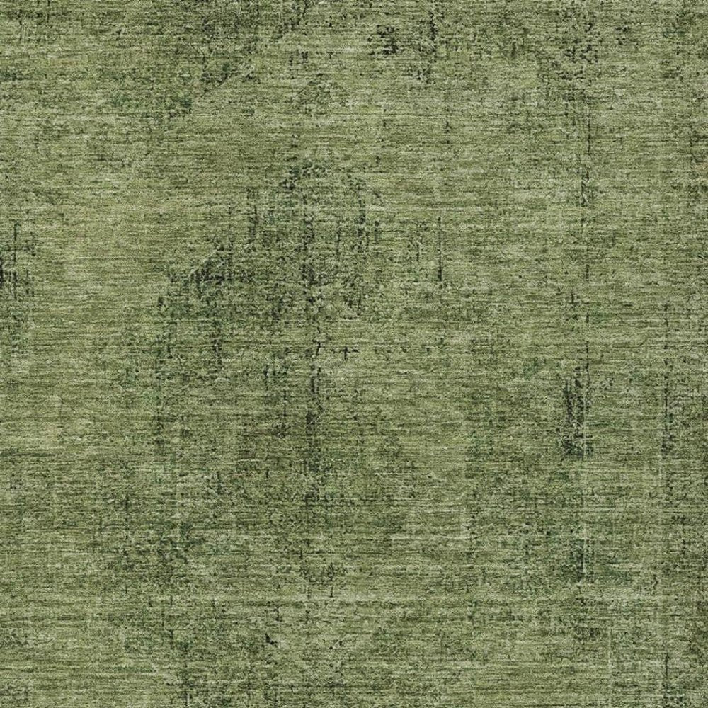 3' X 5' Olive Green And Green Oriental Washable Indoor Outdoor Area Rug HomeRoots