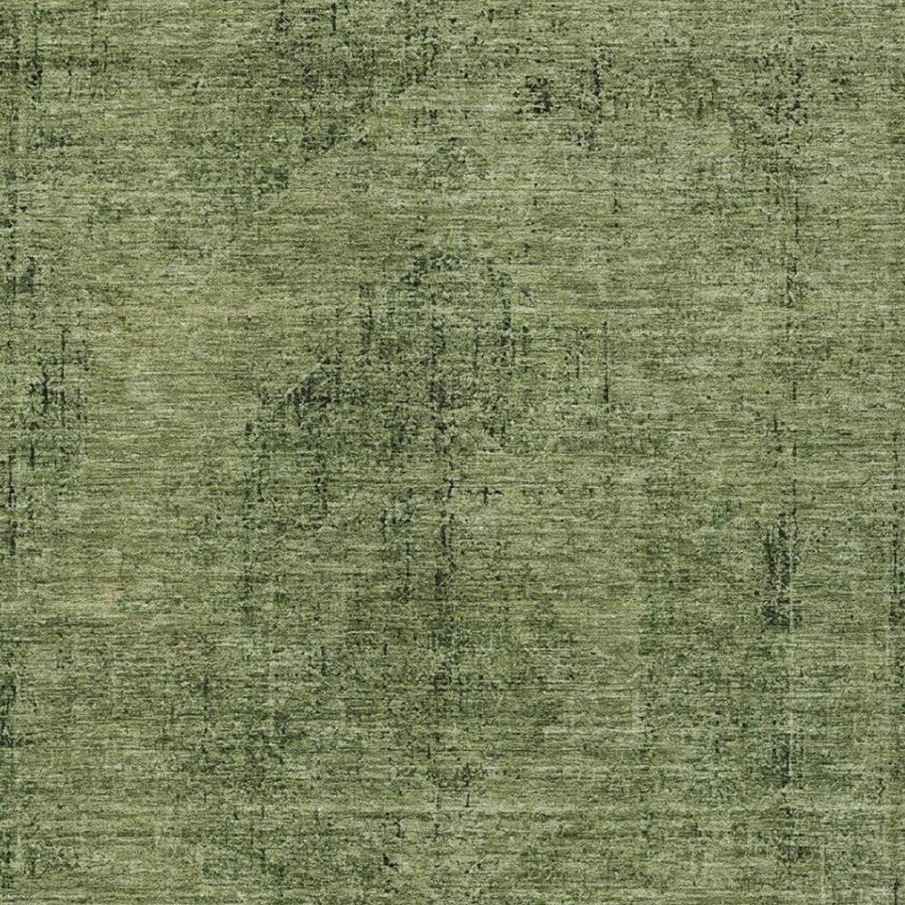 5' X 8' Olive Green And Green Oriental Washable Indoor Outdoor Area Rug HomeRoots