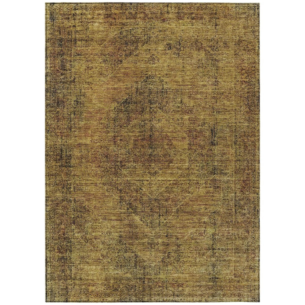 8' X 10' Rust And Orange Oriental Washable Indoor Outdoor Area Rug HomeRoots