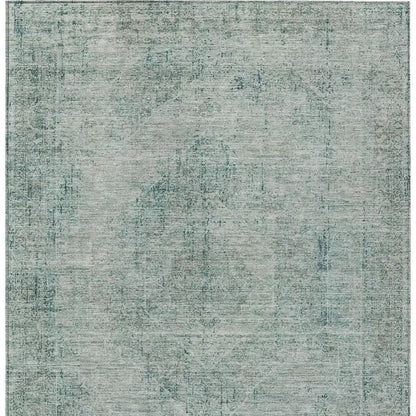 5' X 8' Blue And Ivory Oriental Washable Indoor Outdoor Area Rug HomeRoots
