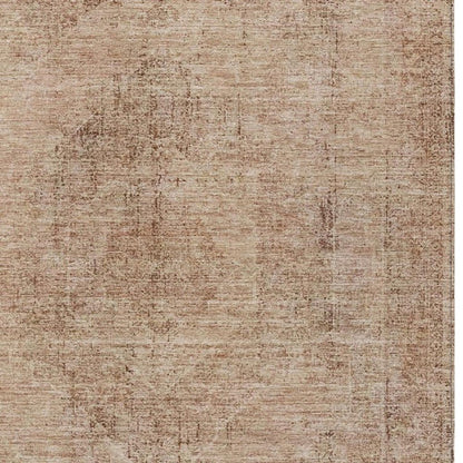 8' X 10' Salmon And Orange Oriental Washable Indoor Outdoor Area Rug HomeRoots