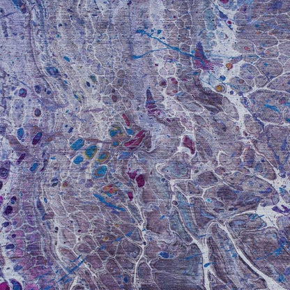 5' X 8' Plum And Purple Abstract Washable Indoor Outdoor Area Rug HomeRoots