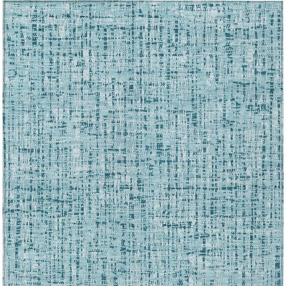 10' X 14' Aqua And Teal Blue Abstract Washable Indoor Outdoor Area Rug HomeRoots
