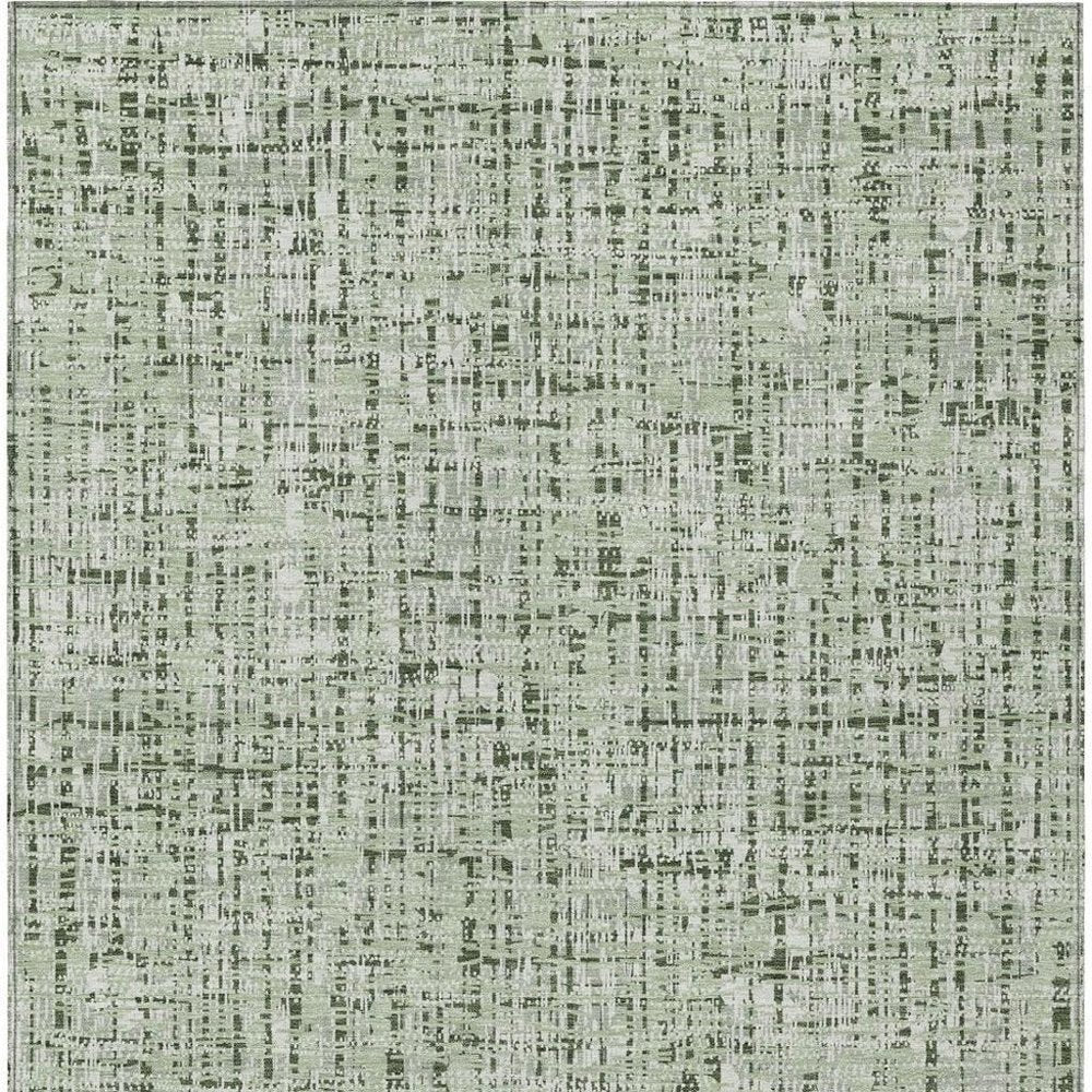 5' X 8' Green And Brown Abstract Washable Indoor Outdoor Area Rug HomeRoots