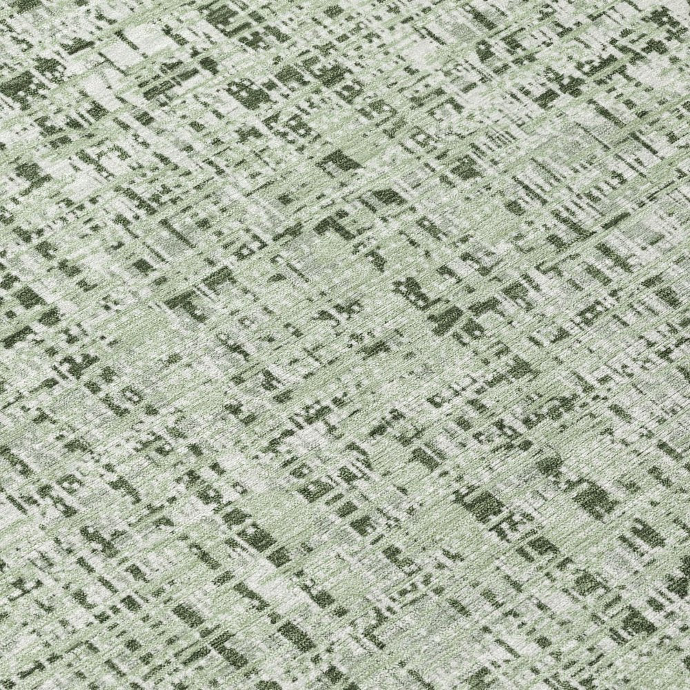5' X 8' Green And Brown Abstract Washable Indoor Outdoor Area Rug HomeRoots