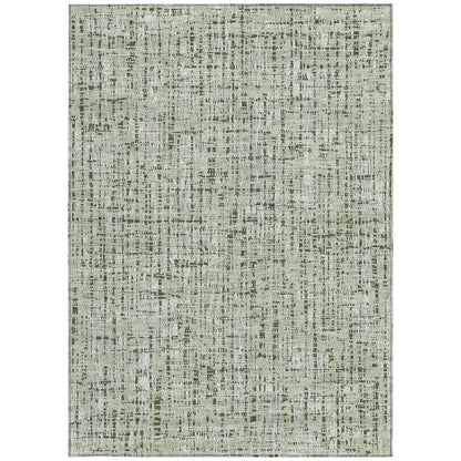 8' X 10' Green And Brown Abstract Washable Indoor Outdoor Area Rug HomeRoots