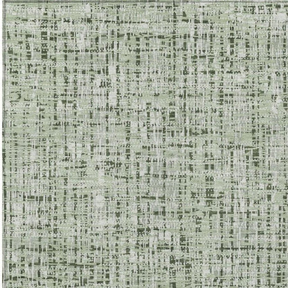 9' X 12' Green And Brown Abstract Washable Indoor Outdoor Area Rug HomeRoots