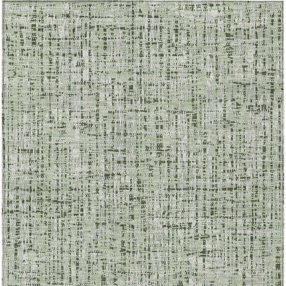 9' X 12' Green And Brown Abstract Washable Indoor Outdoor Area Rug HomeRoots