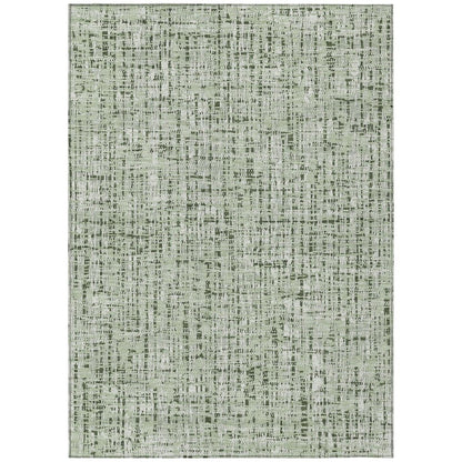 9' X 12' Green And Brown Abstract Washable Indoor Outdoor Area Rug HomeRoots