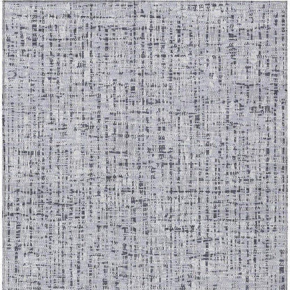3' X 5' Ivory And Gray Abstract Washable Indoor Outdoor Area Rug HomeRoots
