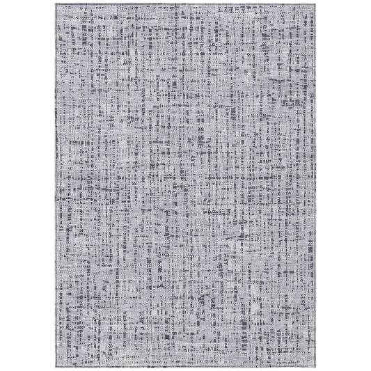 3' X 5' Ivory And Gray Abstract Washable Indoor Outdoor Area Rug HomeRoots