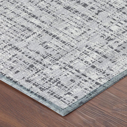 3' X 5' Ivory And Gray Abstract Washable Indoor Outdoor Area Rug HomeRoots