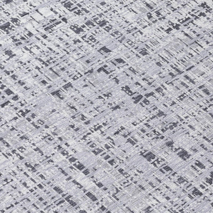 3' X 5' Ivory And Gray Abstract Washable Indoor Outdoor Area Rug HomeRoots