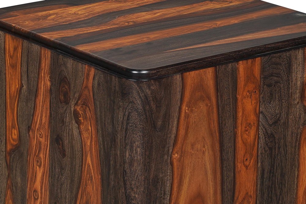 51" Dark Brown Solid Wood Solid Coffee Table HomeRoots