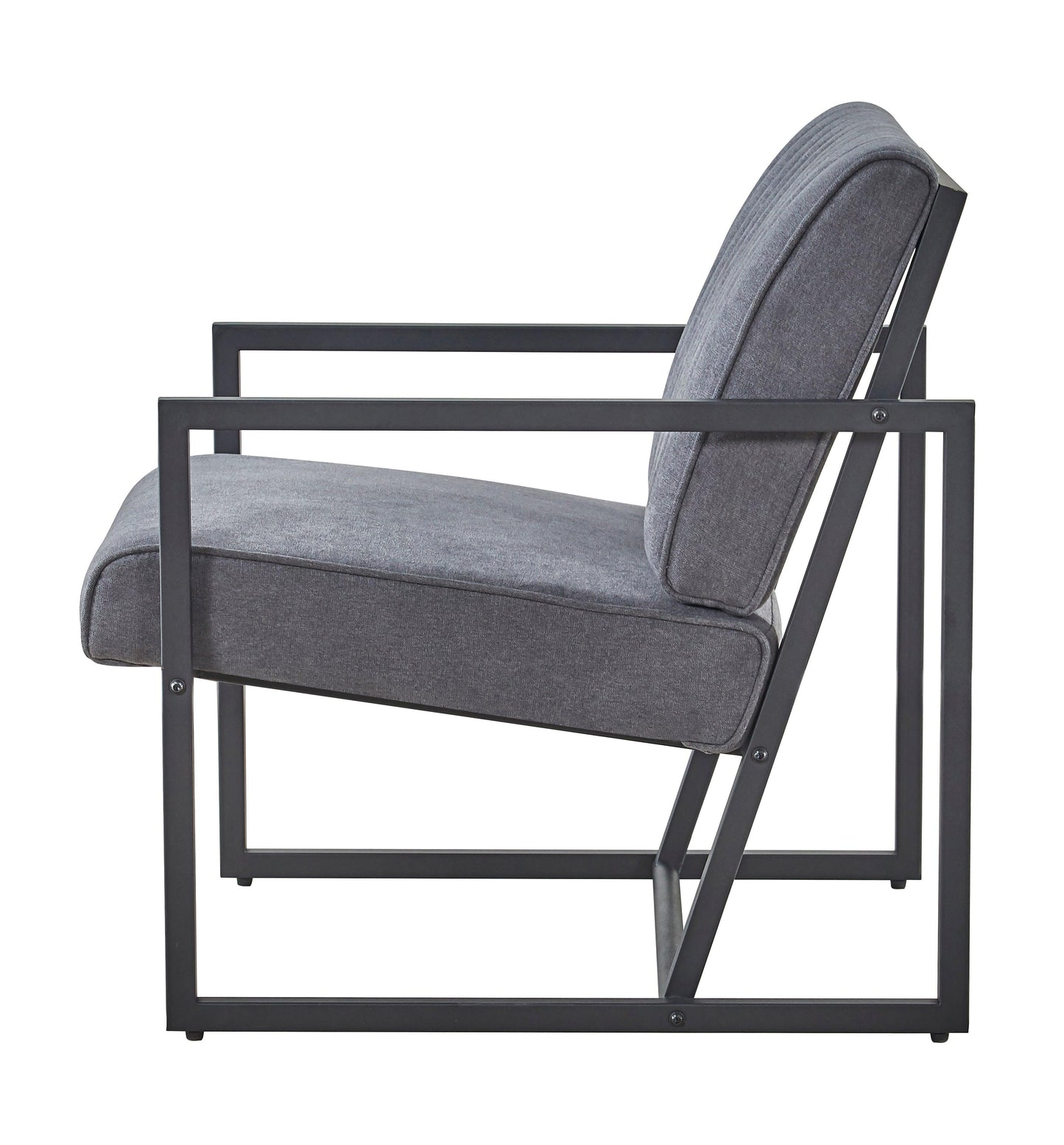 Modern design high quality fabric (GREY)+ steel armchair for Kitchen Dining - FurniFindUSA