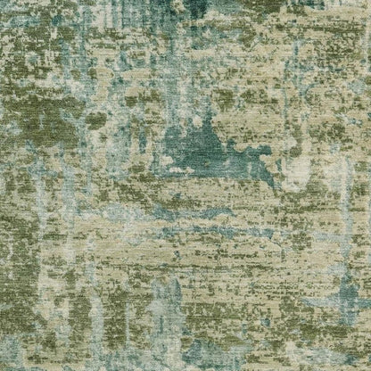 5' X 8' Green And Sage Abstract Washable Indoor Outdoor Area Rug HomeRoots