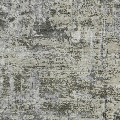10' X 14' Pewter And Gray Abstract Washable Indoor Outdoor Area Rug HomeRoots
