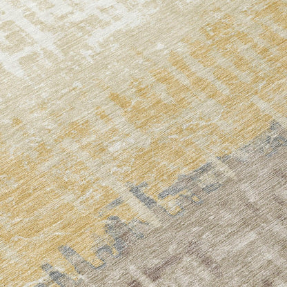 10' X 14' Blue And Khaki Striped Washable Indoor Outdoor Area Rug HomeRoots
