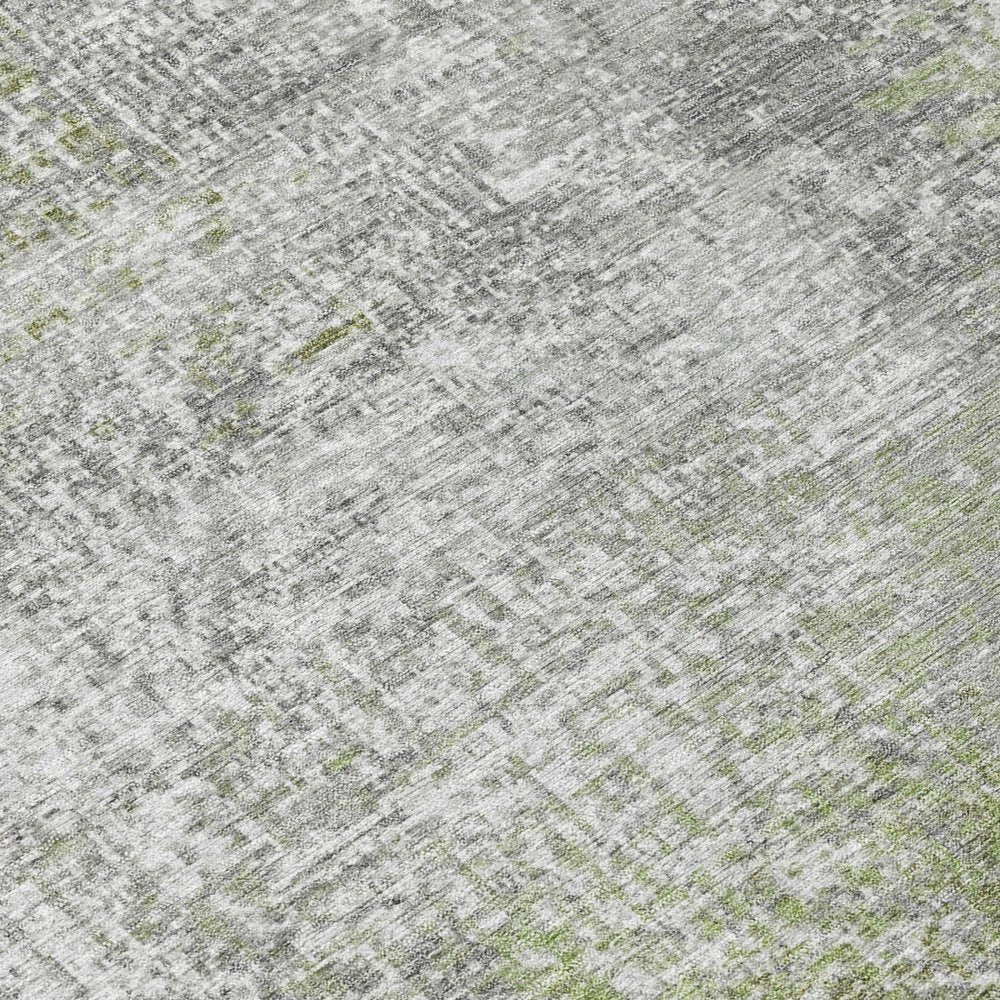 10' X 14' Fern Green And Green Abstract Washable Indoor Outdoor Area Rug HomeRoots
