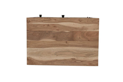 30" Natural Solid Wood Live Edge One Drawer Nightstand HomeRoots